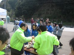 最後は湖山池で養殖されたしじみでしじみ汁をいただきました！！