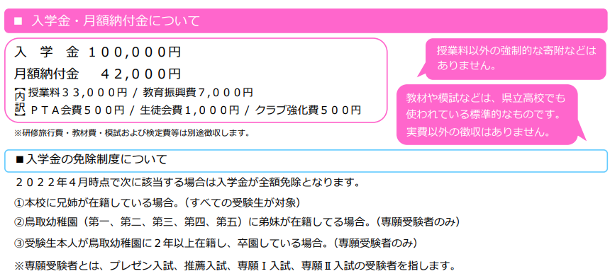 県立 高校 入学 金